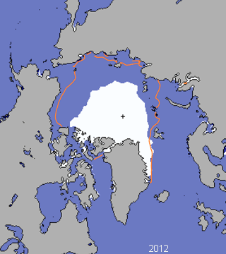 Arctic sea ice 2012